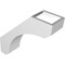 Ekena Millwork 3 1/2-in. W x 12-in. D x 12-in. H Legacy Architectural Grade PVC Knee Brace BRCP035X12X12LEC - alternate 3